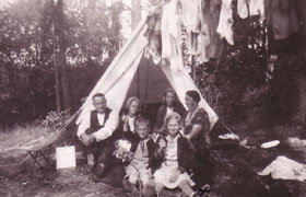 Familj Lundströms kanalsemester 1933