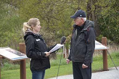 Kent Sjöström intervjuas av Västmanlands Television 14 maj 2014.