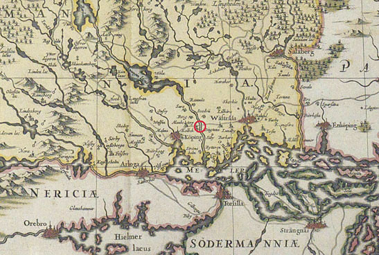 Karta från 1658 